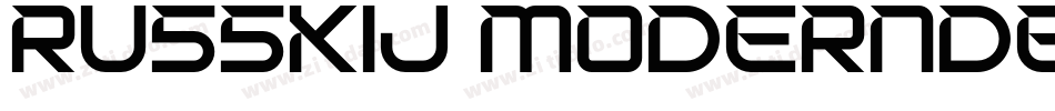 Russkij ModernDemo字体转换